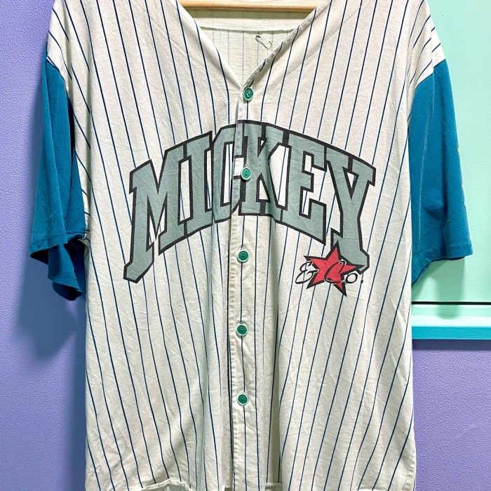 vintage／Mickey baseball shirt | Vintage.City 古着屋、古着コーデ情報を発信