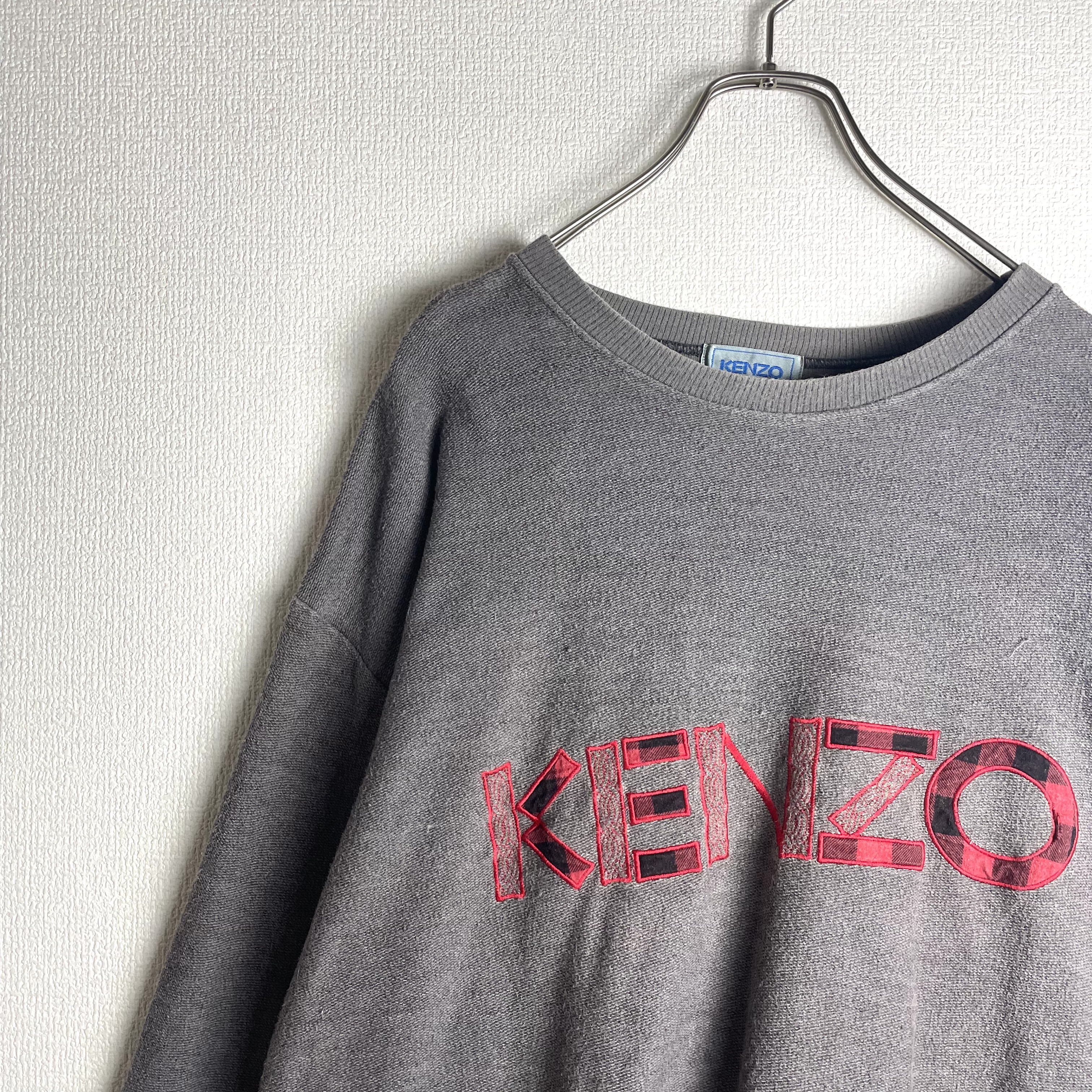 【 大感謝セール】 奇抜 日本製 刺繍ロゴ 90s スウェット ケンゾー KENZO スウェット