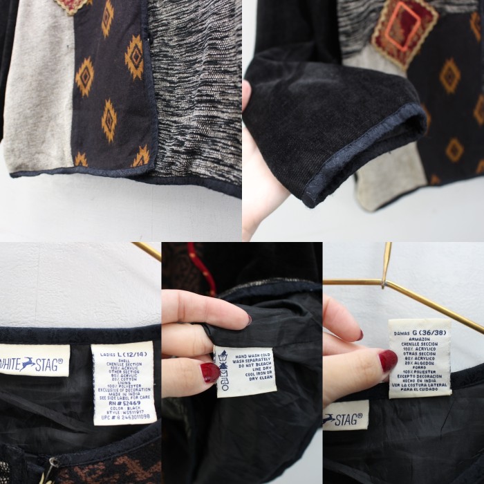 USA VINTAGE アメリカ古着クレイジーパターン刺繍デザインジャケット | Vintage.City 古着屋、古着コーデ情報を発信