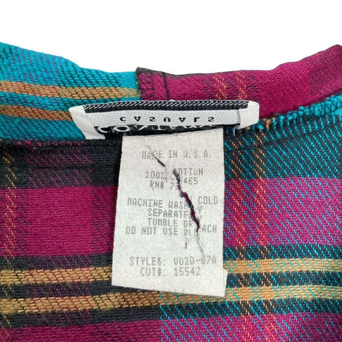 80s Madras check cotton anorak hoodie | Vintage.City 古着屋、古着コーデ情報を発信