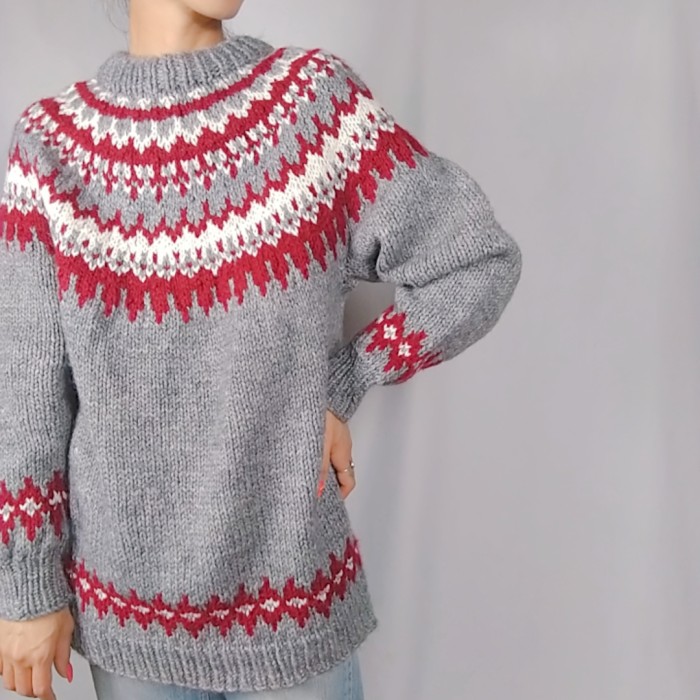 70sNordicPullOverSweater【GY】 | Vintage.City 빈티지숍, 빈티지 코디 정보