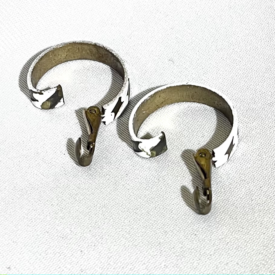 White gold hoop earring