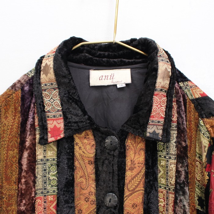 USA VINTAGE アメリカ古着ストライプ柄刺繍デザインジャケット | Vintage.City 古着屋、古着コーデ情報を発信