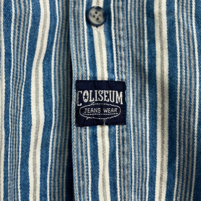 80s L/S multicolored stripe shirt | Vintage.City 빈티지숍, 빈티지 코디 정보