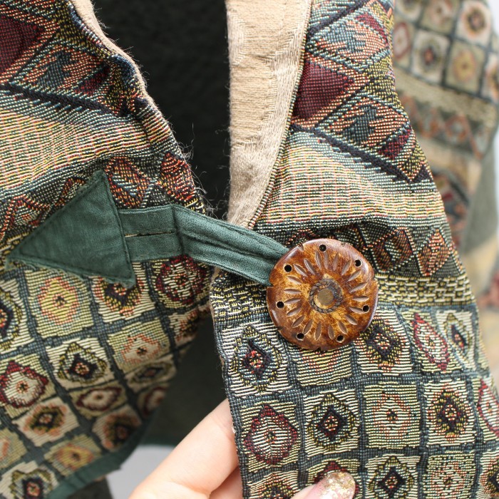 USA VINTAGE アメリカ古着刺繍ジャガードデザインジャケット | Vintage.City 古着屋、古着コーデ情報を発信