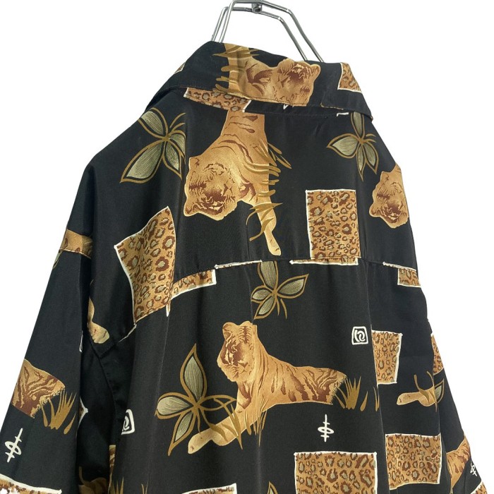 90s L/S animal pattern design shirt | Vintage.City Vintage Shops, Vintage Fashion Trends
