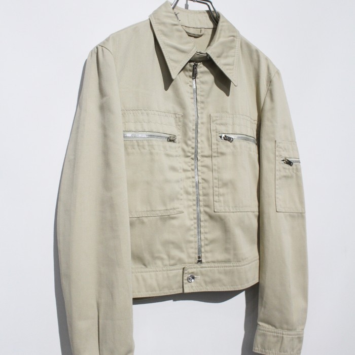 1980s zip up work jacket | Vintage.City 古着屋、古着コーデ情報を発信