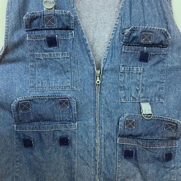 “scandia woods” Denim Tactical Vest | Vintage.City 古着屋、古着コーデ情報を発信