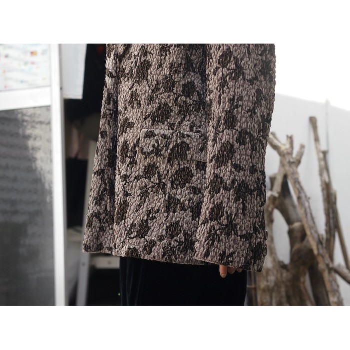 flower pattern jacket 花柄ジャケットレディースLL | Vintage.City 古着屋、古着コーデ情報を発信