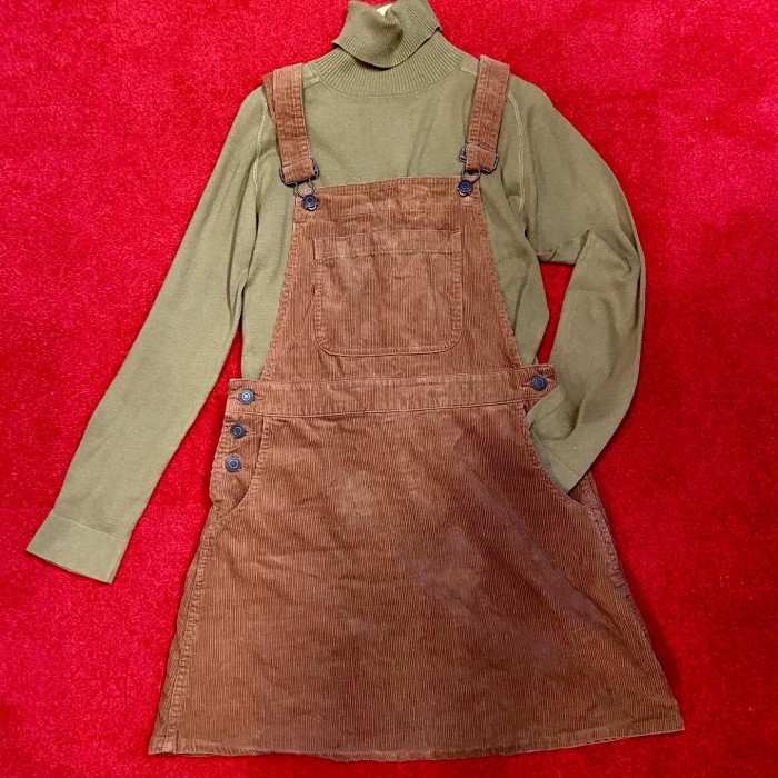 used コーデュロイオーバーオールスカート ジャンスカワンピース | Vintage.City 古着屋、古着コーデ情報を発信