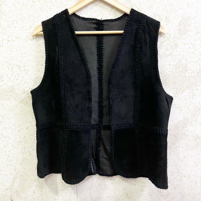 suede×leather reversible vest/2218 | Vintage.City Vintage Shops, Vintage Fashion Trends