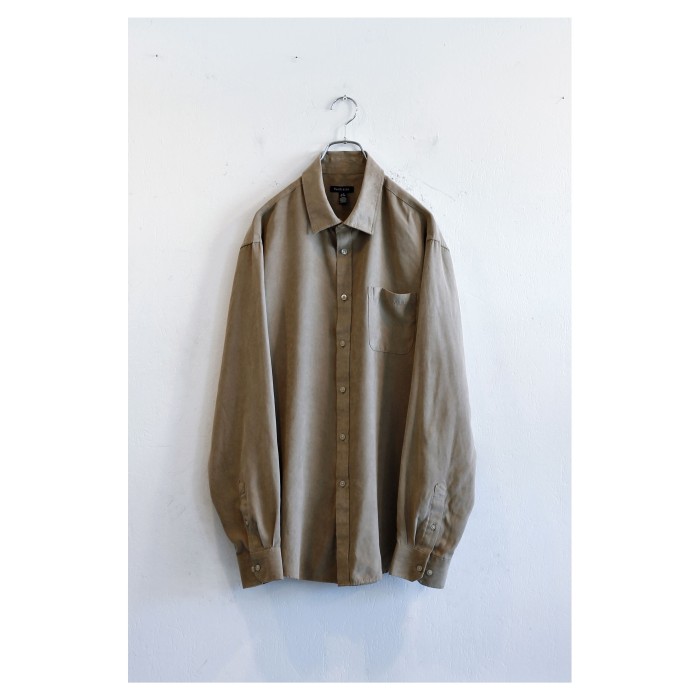 Old Faux Suède Shirt “Beige” | Vintage.City 古着屋、古着コーデ情報を発信