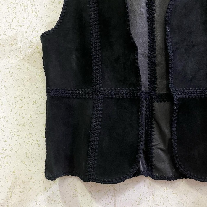 suede×leather reversible vest/2218 | Vintage.City 古着屋、古着コーデ情報を発信