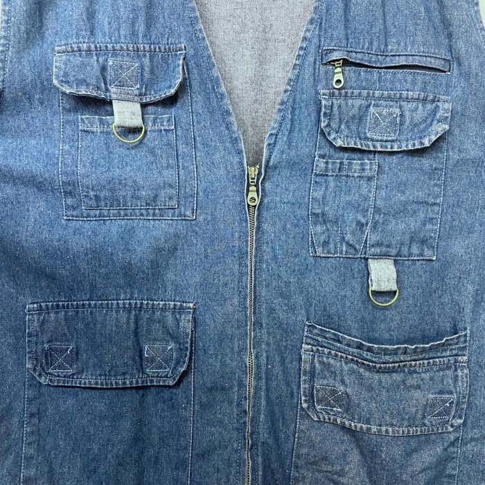 “scandia woods” Denim Tactical Vest | Vintage.City 古着屋、古着コーデ情報を発信