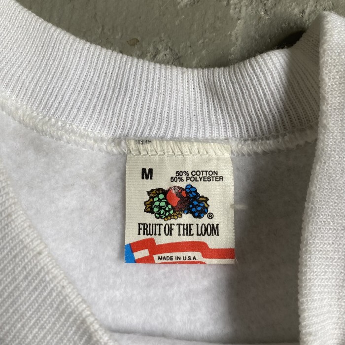 【デッドストック】90s フルーツオブザルーム スウェット USA製 ホワイト | Vintage.City 古着屋、古着コーデ情報を発信