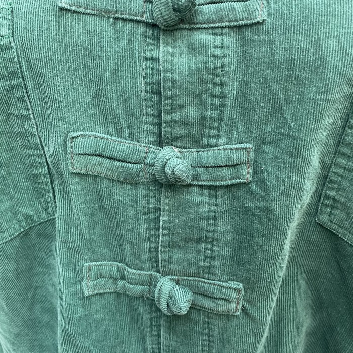 グリーン　リメイクチャイナシャツ | Vintage.City 古着屋、古着コーデ情報を発信