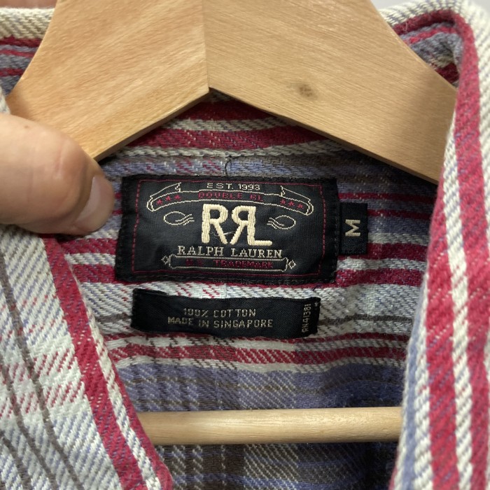 RRL RALPH LAUREN肉厚ネルシャツ　M | Vintage.City 古着屋、古着コーデ情報を発信
