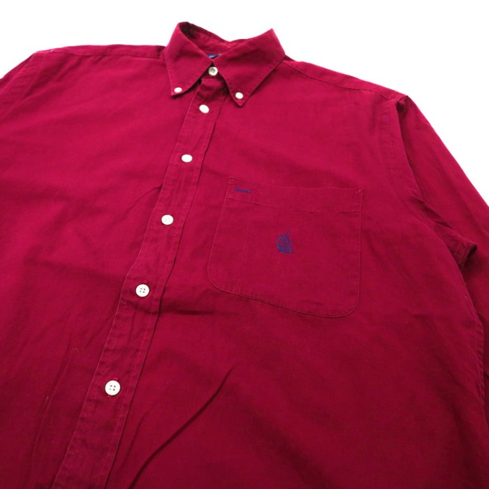 NAUTICA ビッグサイズ ボタンダウンシャツ M ボルドー 90s | Vintage.City 古着屋、古着コーデ情報を発信