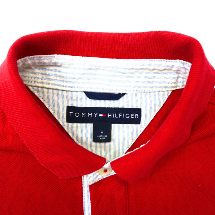 TOMMY HILFIGER ビッグサイズ ポロシャツ M レッド コットン | Vintage.City 古着屋、古着コーデ情報を発信