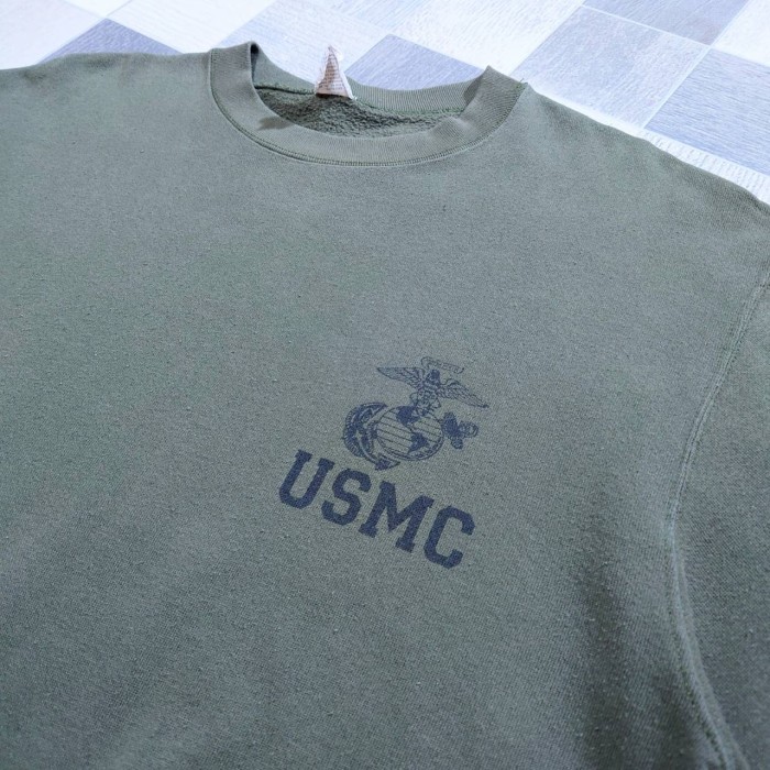 米軍実物 US ARMY USA製 USMC プリント クルーネック スウェット | Vintage.City 古着屋、古着コーデ情報を発信