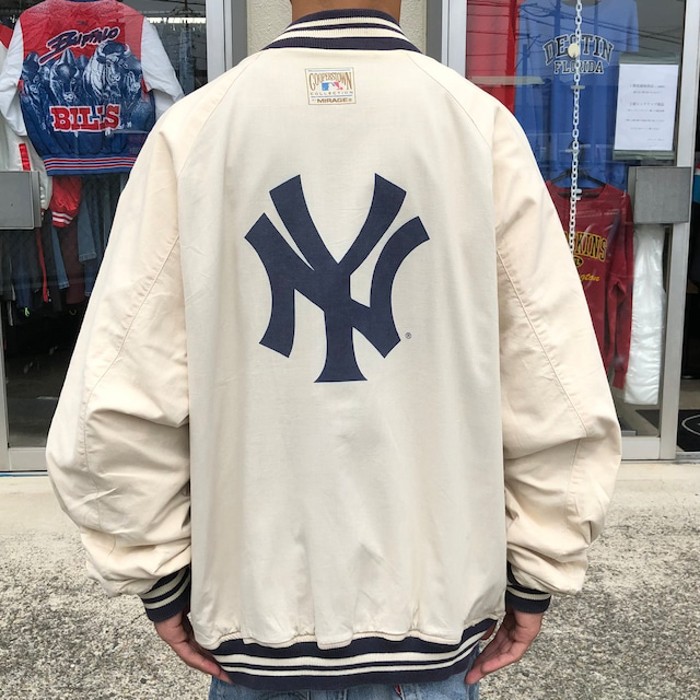 90s MLB ニューヨークヤンキース リバーシブル スタジャン コットン | Vintage.City 빈티지숍, 빈티지 코디 정보