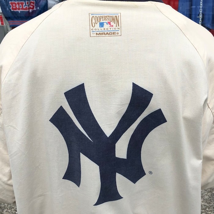 90s MLB ニューヨークヤンキース リバーシブル スタジャン コットン