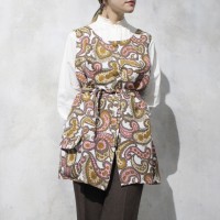 1960s paisley pattern no sleeve jacket | Vintage.City ヴィンテージ 古着