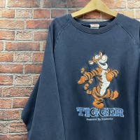 ディズニー Disney ティガー スウェット トレーナー 刺繍 ネイビー | Vintage.City ヴィンテージ 古着