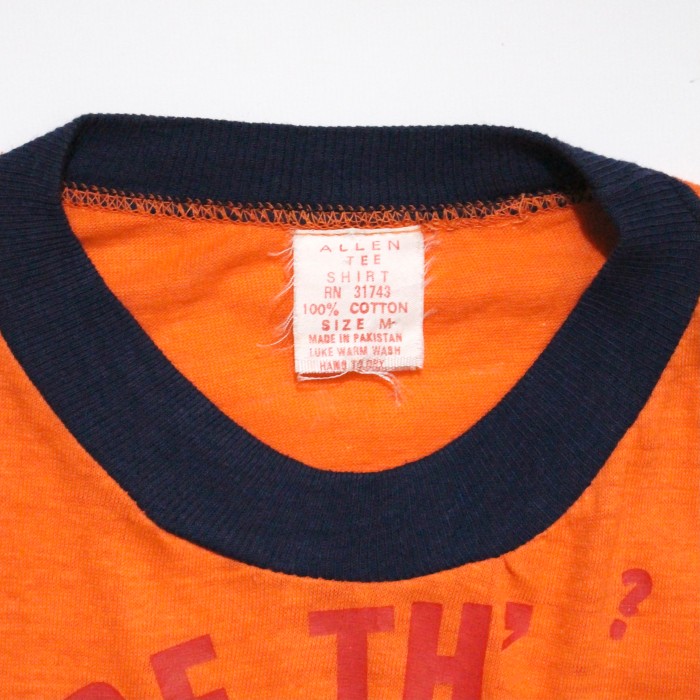 1970s printed ringer tee shirt | Vintage.City 古着屋、古着コーデ情報を発信