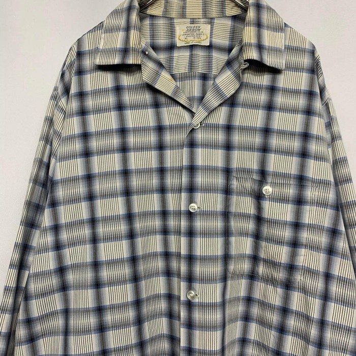 1950's vintage “ARROW” L/S Check Shirt | Vintage.City