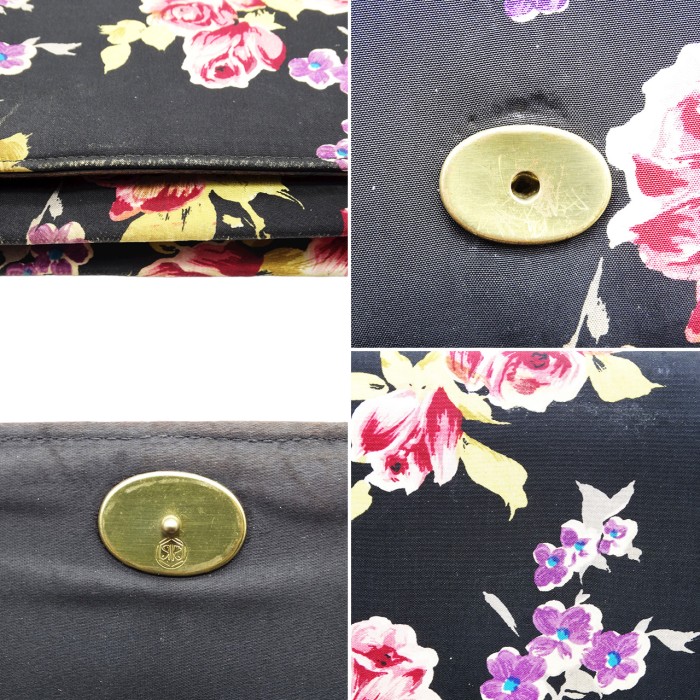 Vintage black × flower clutch  bag | Vintage.City 빈티지숍, 빈티지 코디 정보