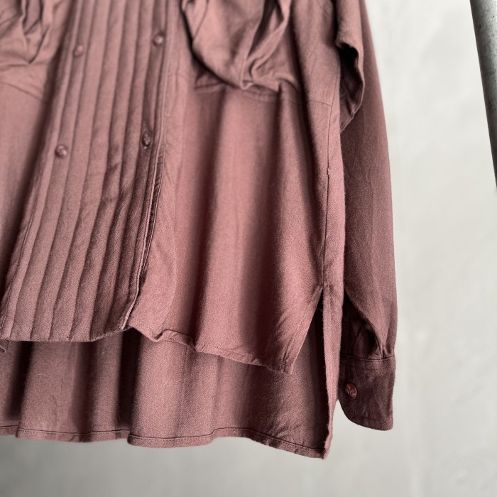 azuki color design rayon shirt | Vintage.City 빈티지숍, 빈티지 코디 정보