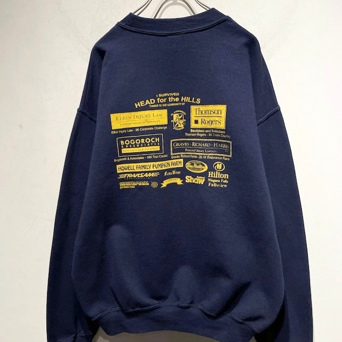 "Head for the Hills" Print Sweat Shirt | Vintage.City 古着屋、古着コーデ情報を発信