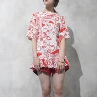 1980s printed tunic | Vintage.City ヴィンテージ 古着