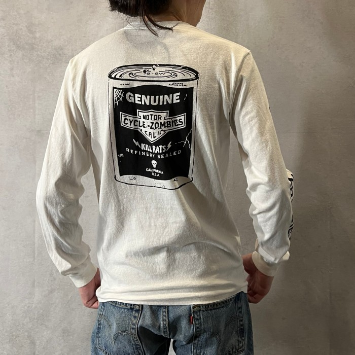 motorcycle zombies ロングTシャツ | Vintage.City 빈티지숍, 빈티지 코디 정보