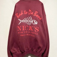 1990's “NICK’S” Print Sweat Shirt | Vintage.City ヴィンテージ 古着