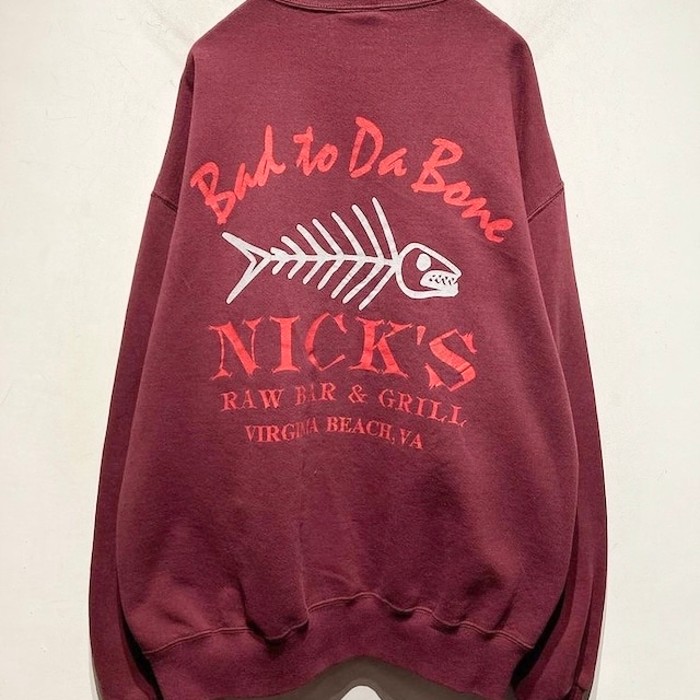 1990's “NICK’S” Print Sweat Shirt | Vintage.City Vintage Shops, Vintage Fashion Trends