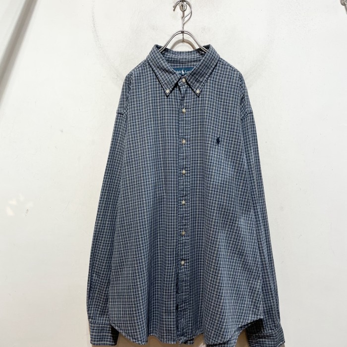 “Ralph Lauren” L/S B.D.Check Shirt BLUE | Vintage.City 古着屋、古着コーデ情報を発信