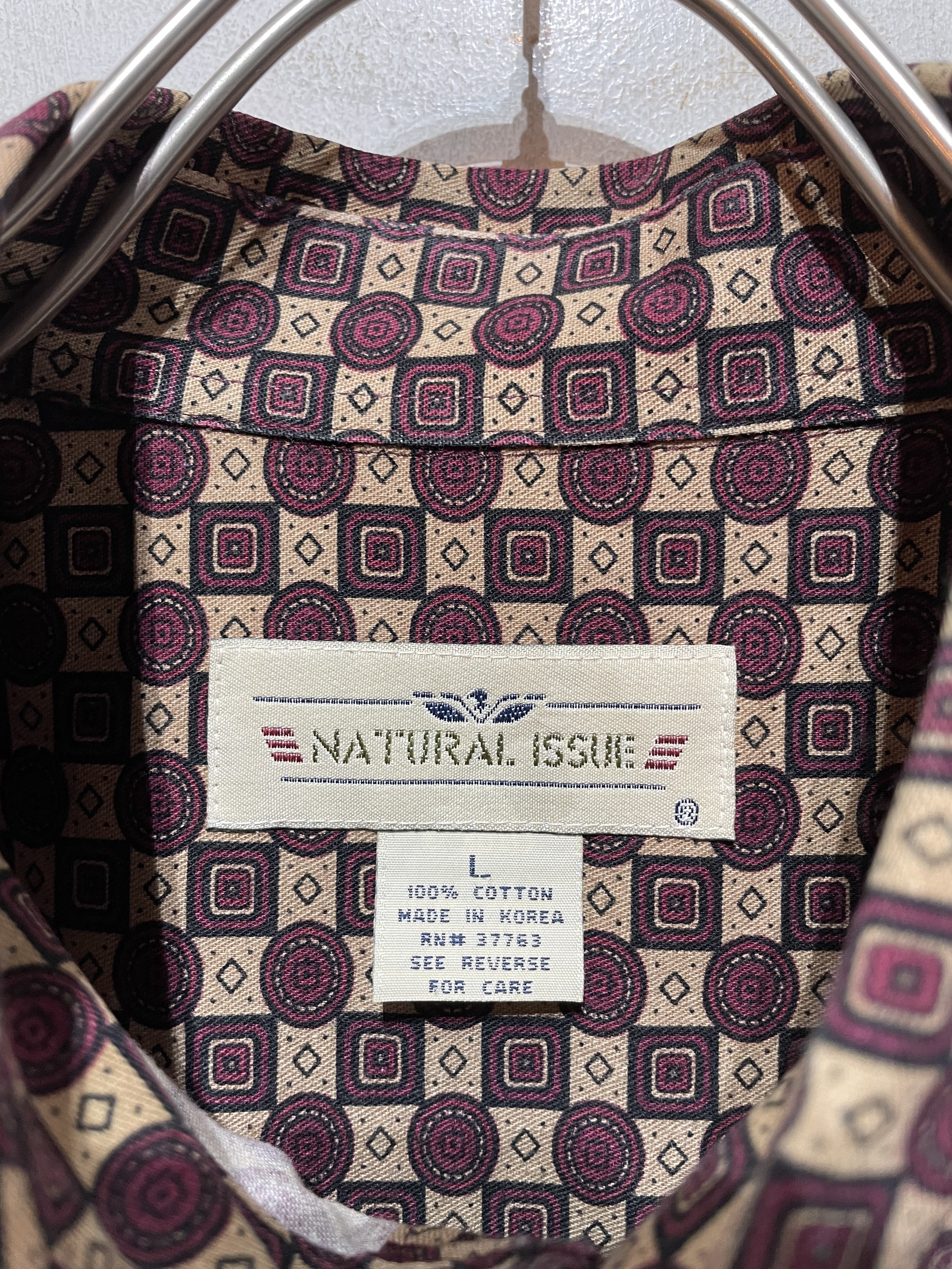 “NATURAL ISSUE” L/S Pattern Shirt