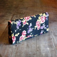 Vintage black × flower clutch  bag | Vintage.City 古着屋、古着コーデ情報を発信