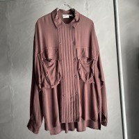 azuki color design rayon shirt | Vintage.City ヴィンテージ 古着