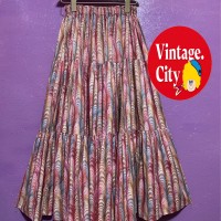 ビンテージコットンティアードロングスカート | Vintage.City ヴィンテージ 古着
