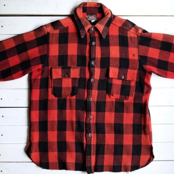 Woolrich 40s  ウールシャツ Made In USA | Vintage.City 古着屋、古着コーデ情報を発信
