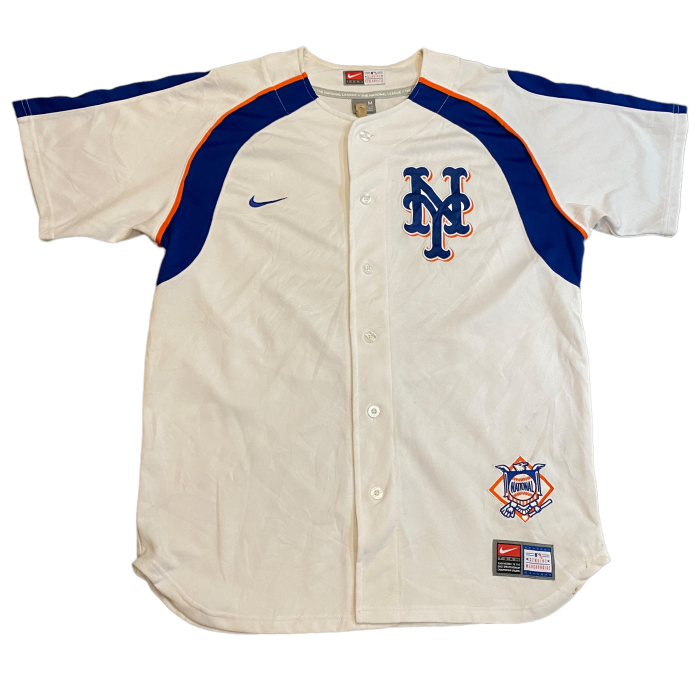 USED ナイキ ニューヨークメッツ ベースボールシャツ M ホワイト | Vintage.City 古着屋、古着コーデ情報を発信