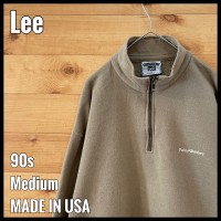 【Lee】90s USA製 企業系 ハーフジップ スウェット 刺繍ロゴ M 古着 | Vintage.City ヴィンテージ 古着