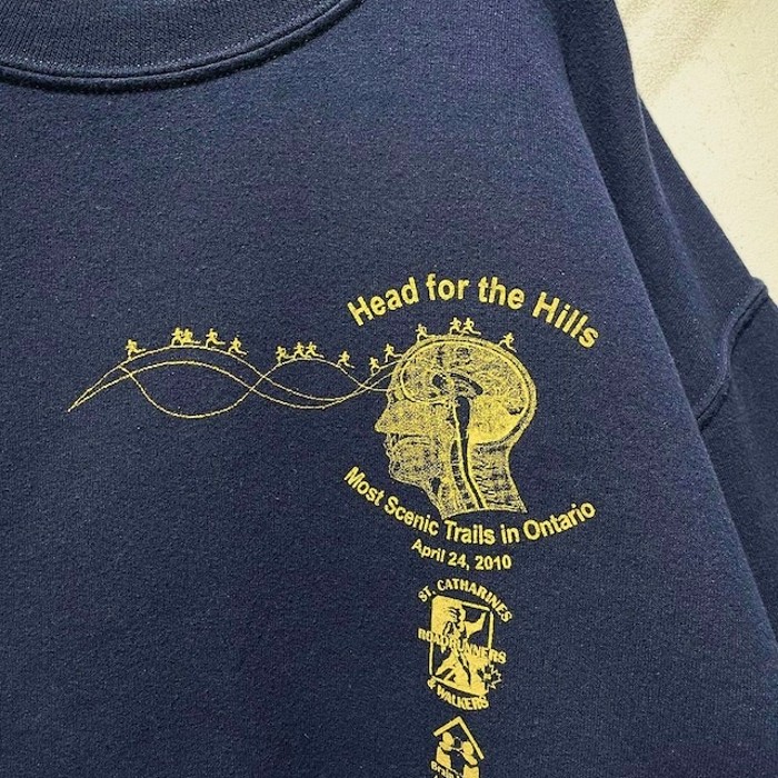 "Head for the Hills" Print Sweat Shirt | Vintage.City 古着屋、古着コーデ情報を発信