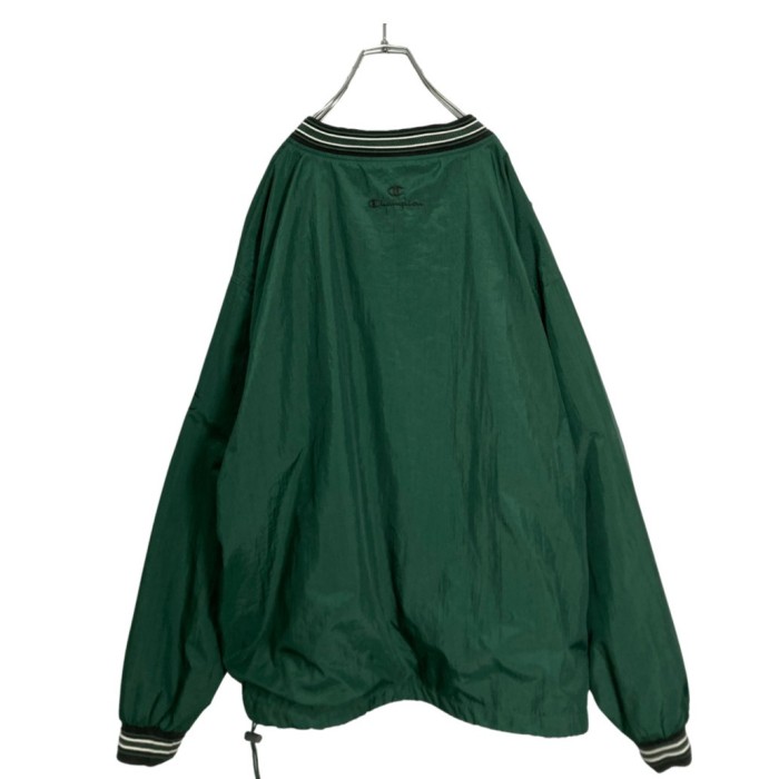 90s Champion Bigsized Green nylon pullov | Vintage.City 빈티지숍, 빈티지 코디 정보