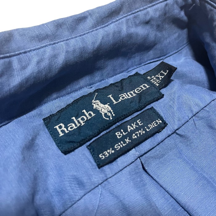 【Ralph Lauren】ラルフローレン ボタンダウンシャツ シルクリネン | Vintage.City 빈티지숍, 빈티지 코디 정보