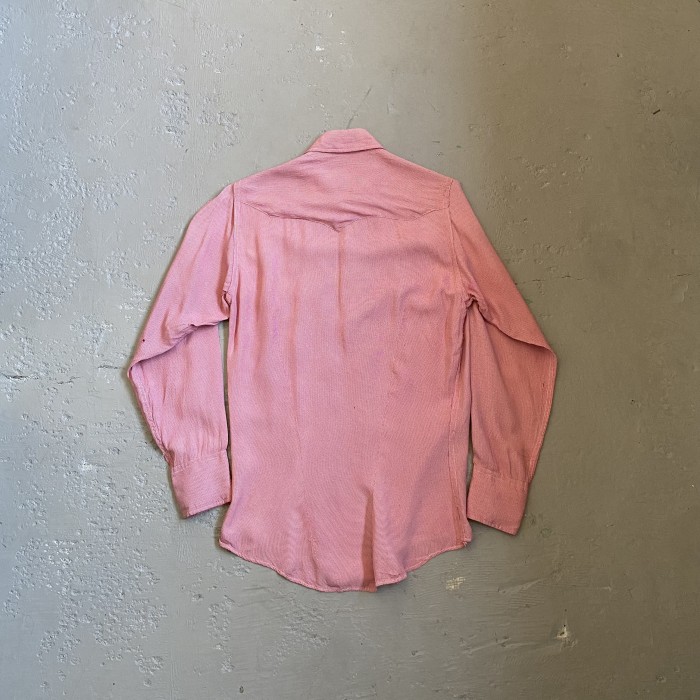 50s レーヨンシャツ ウエスタン チェック ピンク | Vintage.City 古着屋、古着コーデ情報を発信