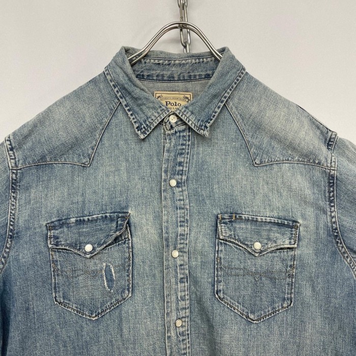 “Ralph Lauren” L/S Denim Western Shirt | Vintage.City 古着屋、古着コーデ情報を発信